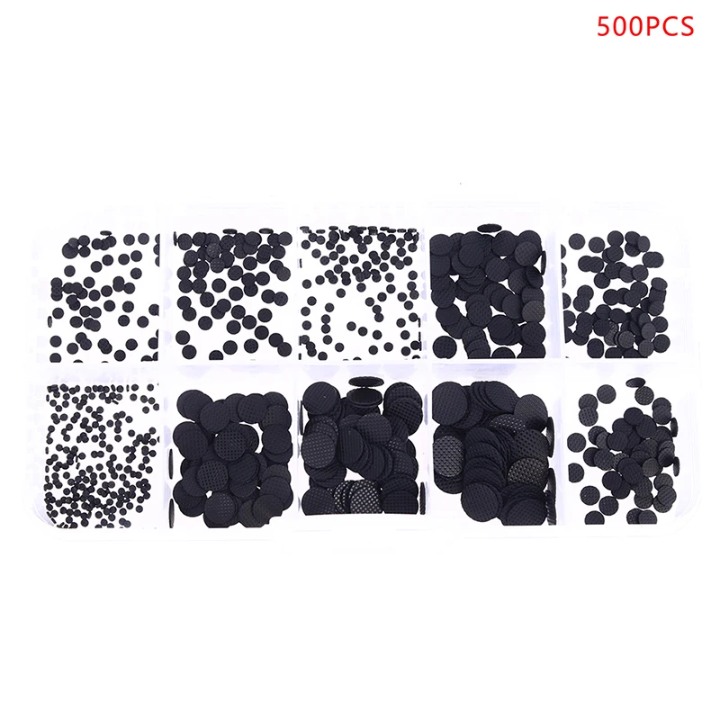 500pcs/box 1.5-8mm Different Sizes Conductive Rubber Pads Keypad Repair Kit For IR Remote Control Conductive Rubber Buttons