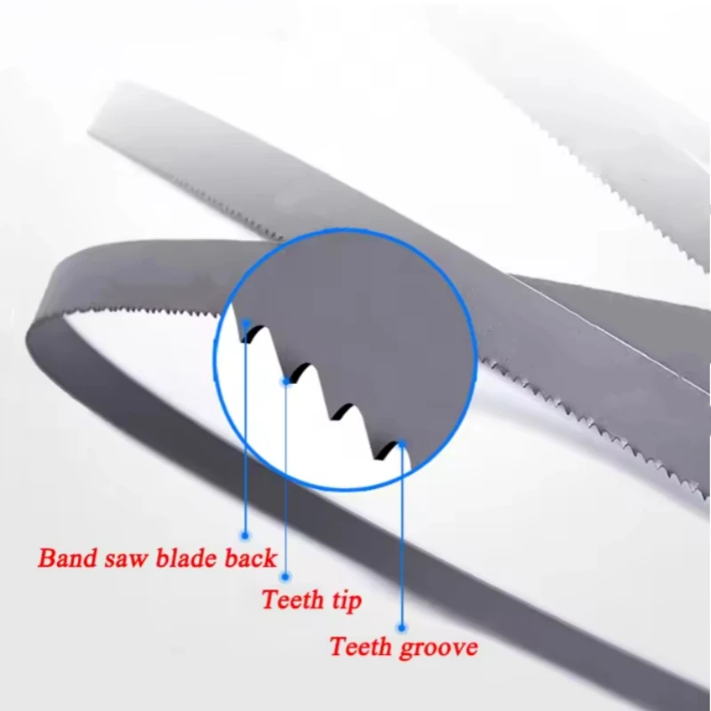 SK5 Material Quenching Band Saw Length 1575X6.35Wide and 9.5Wide for Cutting Hardwood and Softwood High Quality Woodworking Tool