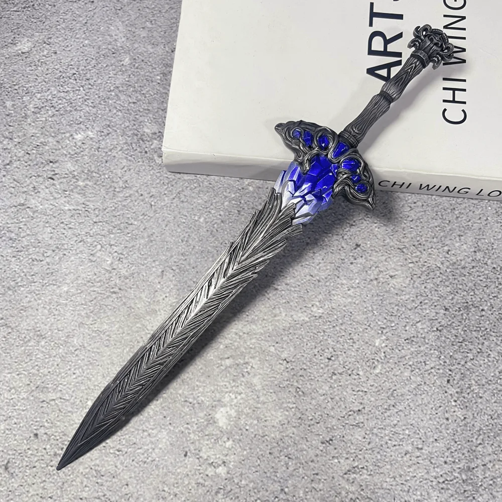 11.6inch Elden Katana Metal Steel Lazuli Glintstone Sword Real Size Japanese Original Samurai Sabre Anime Elden Knife Toy Gift