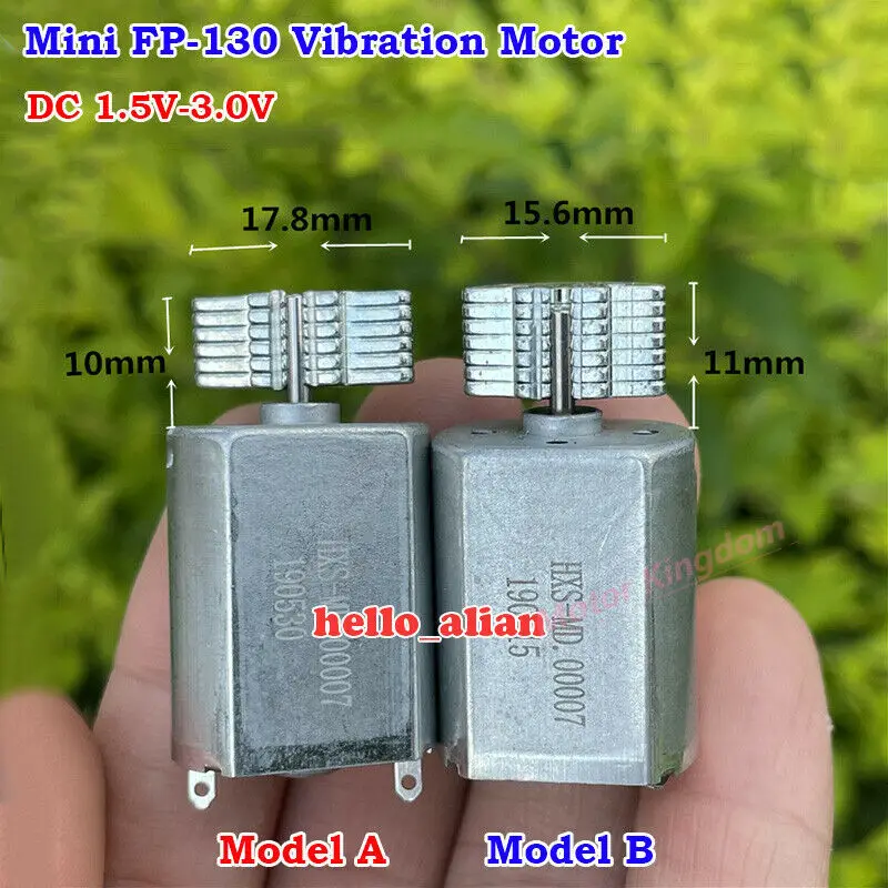 DC 1.5V 3V 3.7V 20mm Micro Mini 030 130 Strong Vibration Motor  Eccentric wheel Vibrator Toy Massager Gamepad Beauty instrument