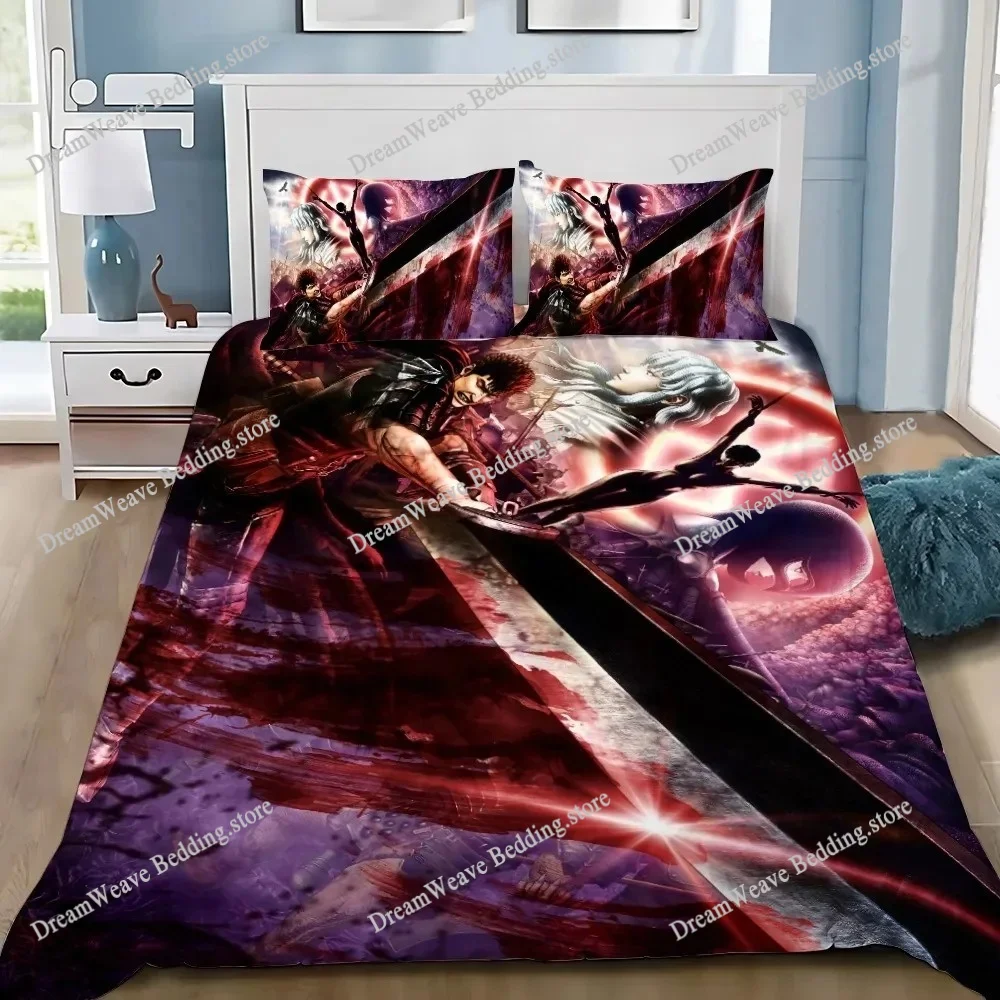 

Duvet Cover Berserk 3D Exquisite Anime Guts Digital Printing Bedding Set Comforter Bed Youth Home Decor Kids Boys Gift