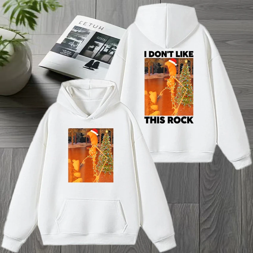 2025 ماركوس الدودة لا أحب هذا روك عيد الميلاد طباعة البلوز الرجال النساء harajuku مضحك هوديي للجنسين بلوزة من الصوف