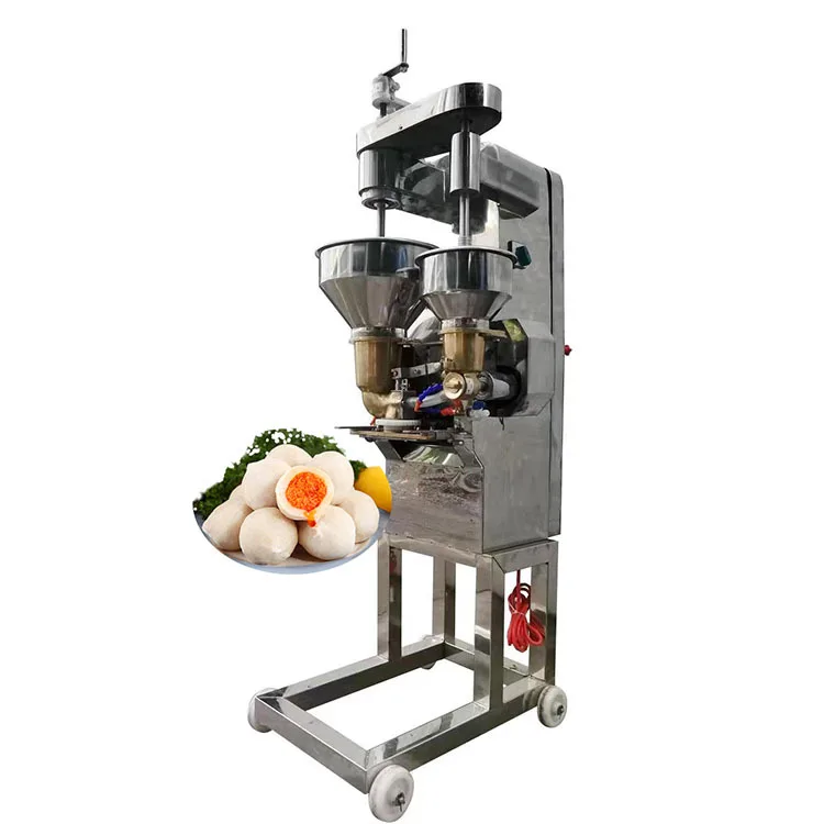 Commercial meatball forming machine, stainless steel heart-wrapped meatball machine, automatic meatball stuffing machine
