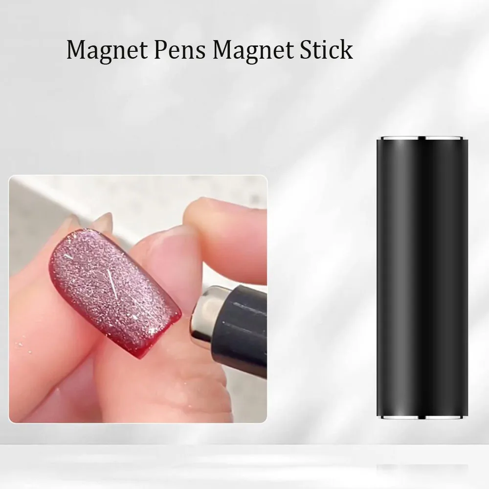 Bâton magnétique Cateye français + feuille de fer en forme de V à Double extrémité, outils pour ongles, Gel UV pour les yeux de chat, barre magnétique pour vernis à ongles, outil auxiliaire Cateye