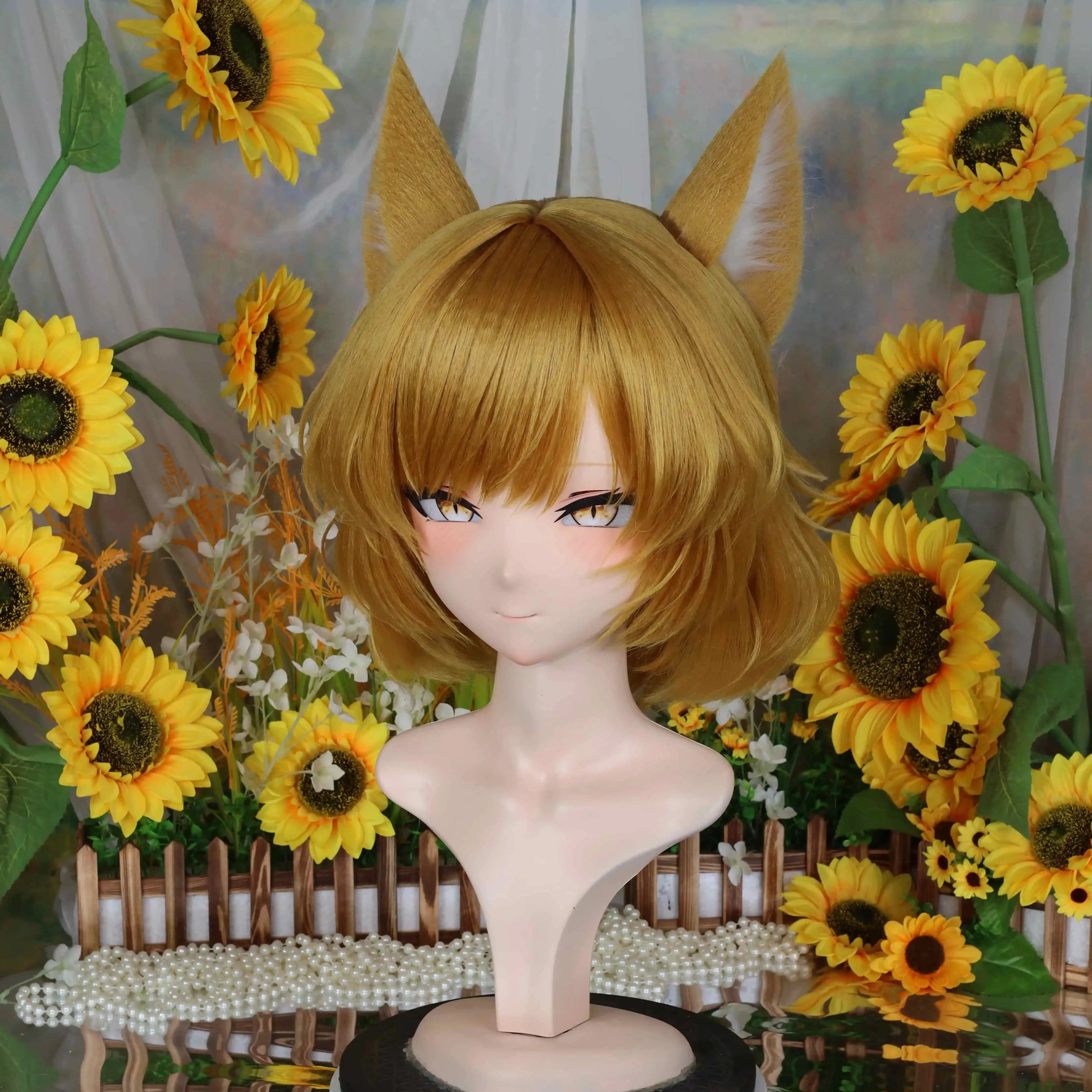 Kigurumi Yakumo Blue NFD Full Headband Lock Cosplay Headshell Props Costume Anime Game