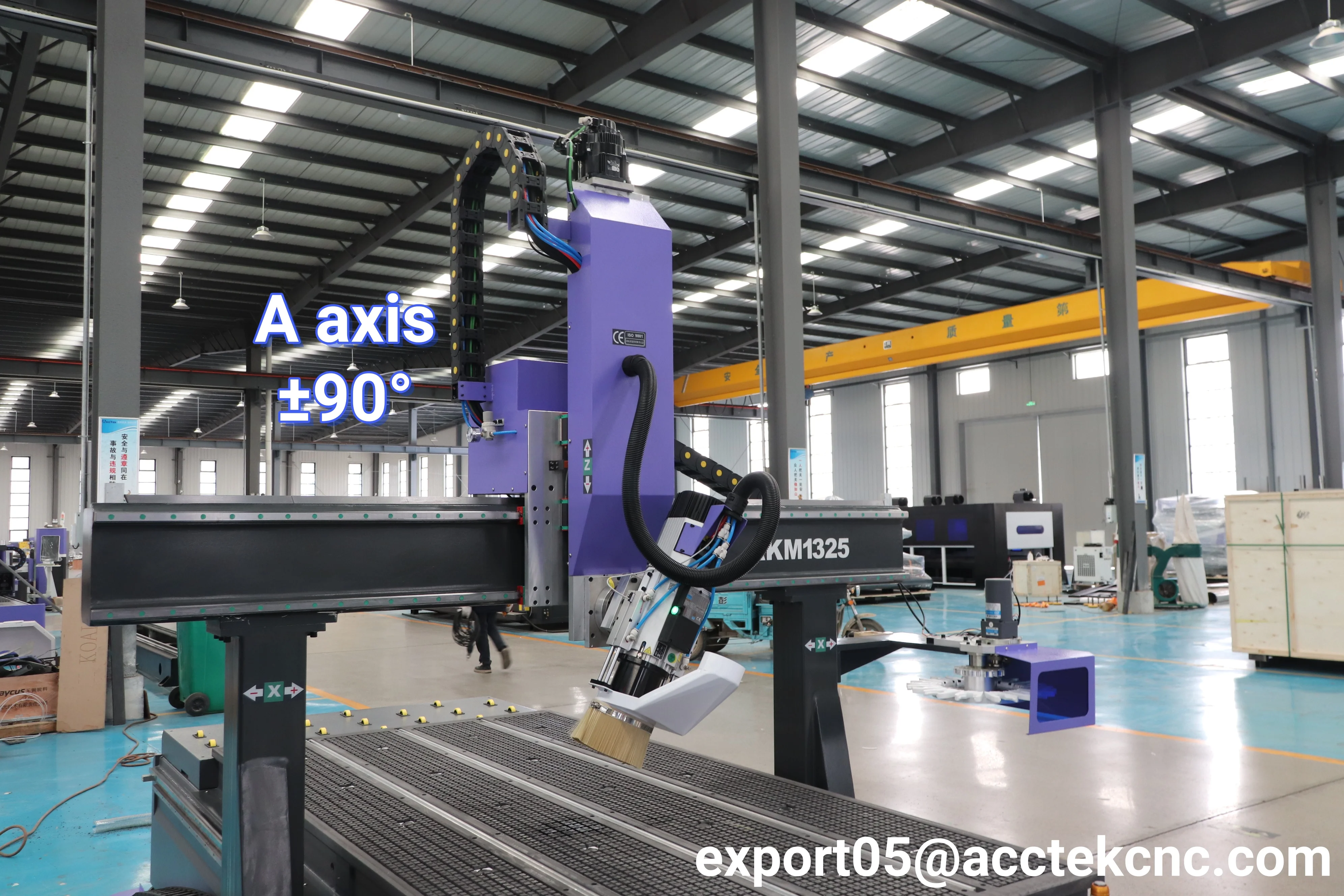 New Design Routers AKM1325-4A ±90° Carving tool Woodworking cnc machines фрезер по дереву  1300*2500mm swing axis router