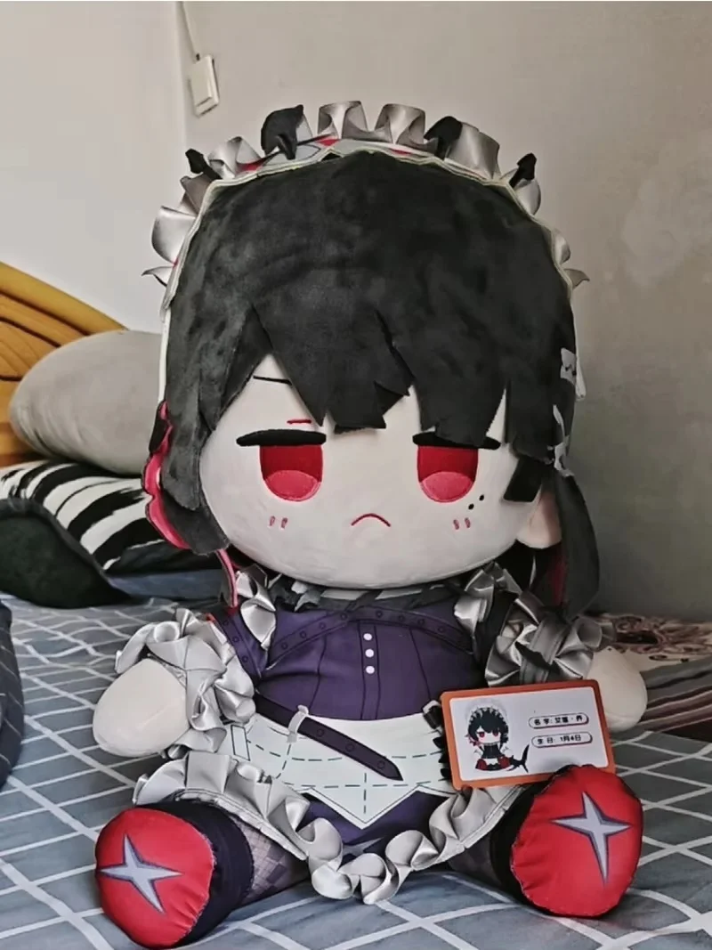 Original 40cm Shark Girl Ellen Jojo Sitting Pose Dress-Up Cotton Doll Fan-Made Merchandise Plush Pillow Home Decor Toy Gift view 5