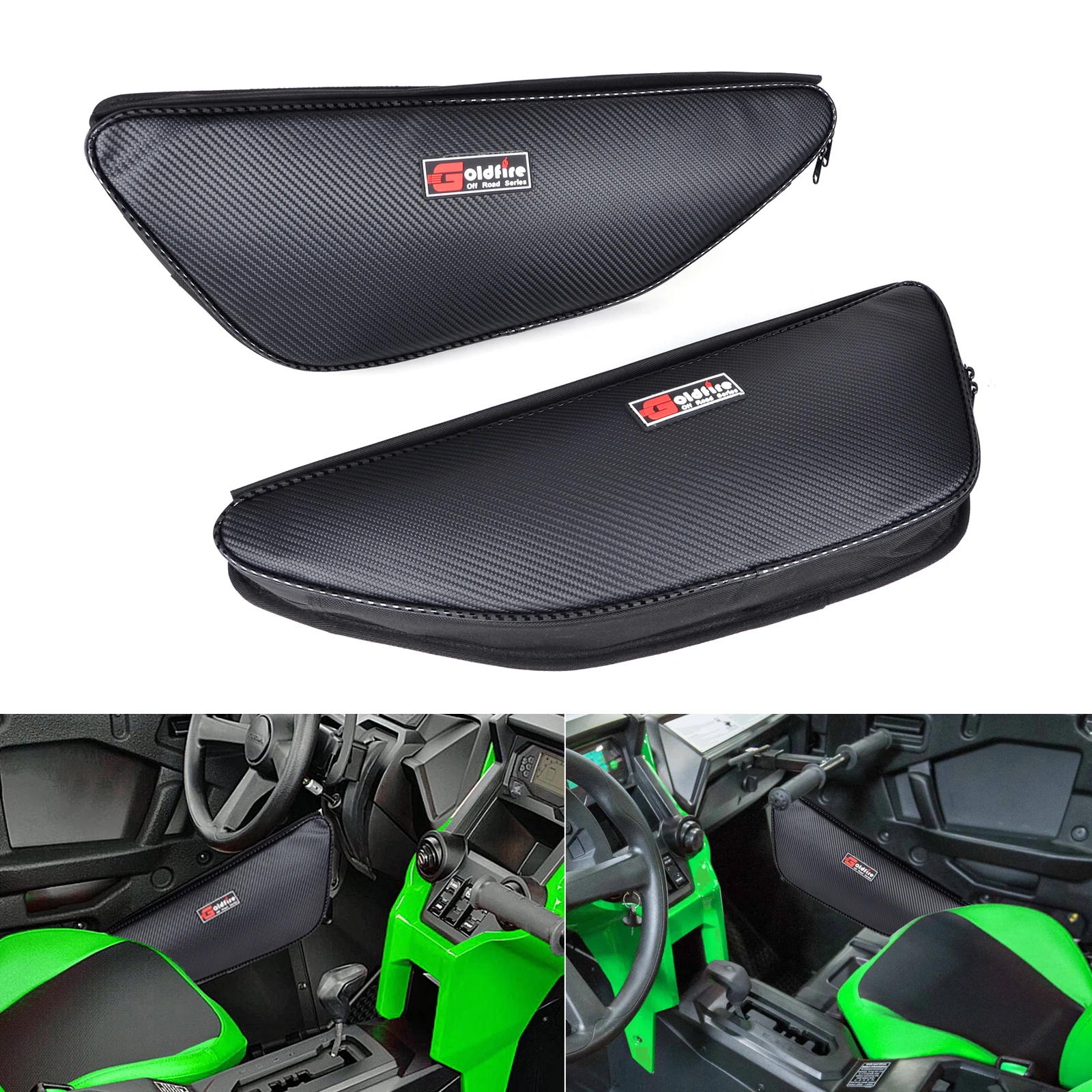 Waterproof Carbon Fiber UTV Accessories Talon Storage Door Bags Organizers for Honda Talon 1000R 1000X 1000X-4 2019-2021