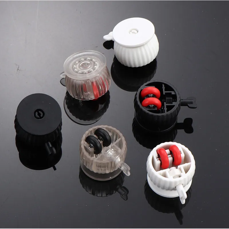 4Pcs Furniture Casters Wheels Self Adhesive Type Mute Wheels Universal Wheel 360° Rotation Strong Load-bearing With brakes