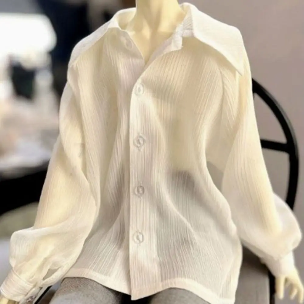 

Fashion Long Sleeve Shirt Handmade DIY Accessories Doll Clothes Tops Casual Wears Kids Toys for 1/3 1/4 1/6 BJD 30/45/60cm Dolls