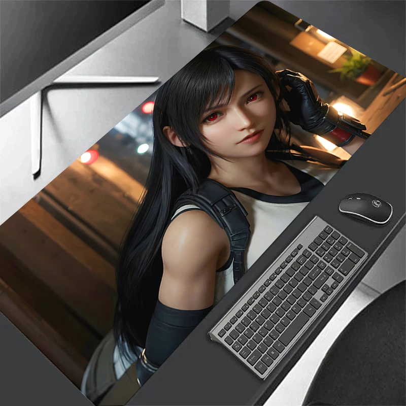90x40cm Final Fantasy Gaming Mouse Pad Gamer Rug Mousepad Pc Accessories Deskmat Computer Mat Laptop Mouse Mats Desk Mausepad