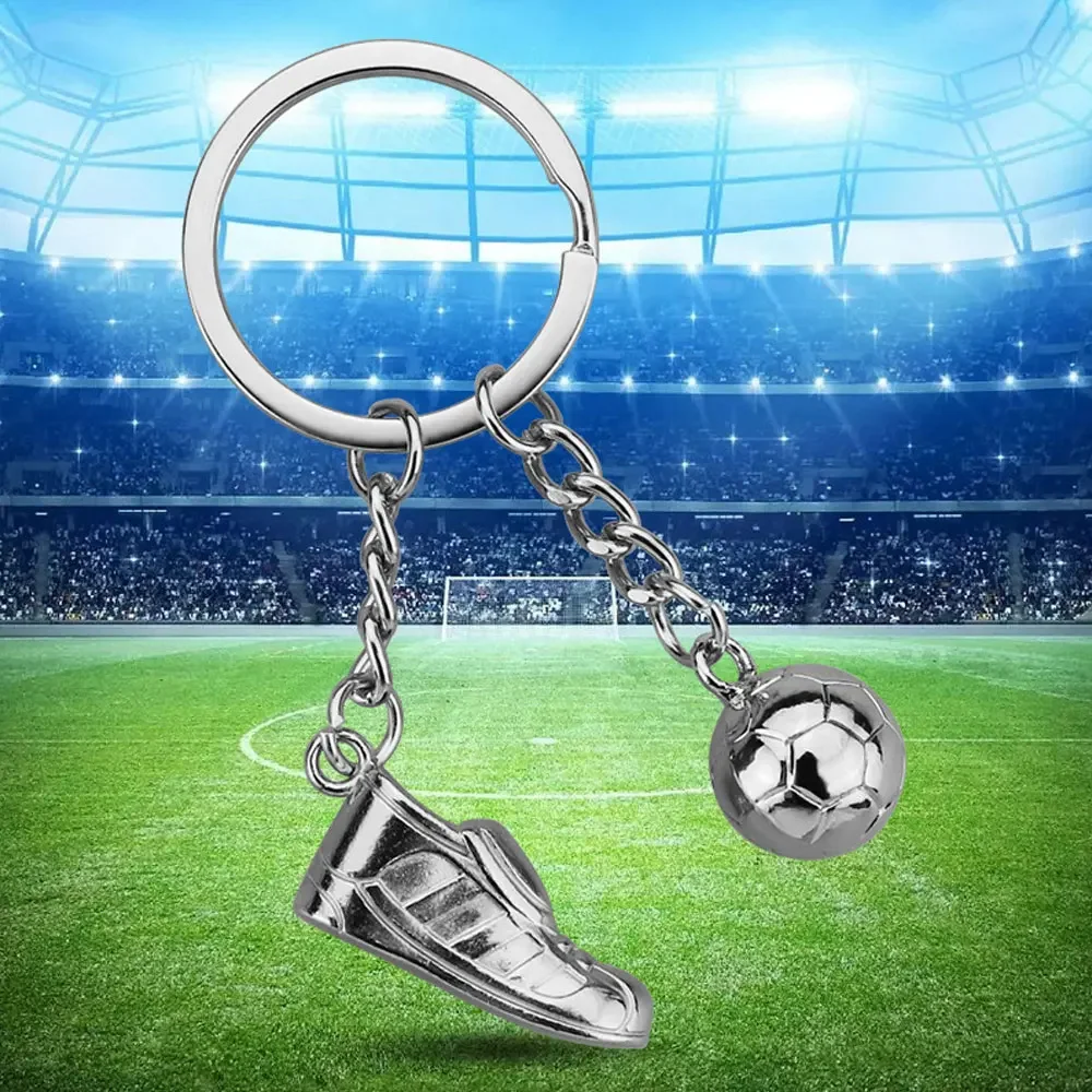 1Pc Five Major League Euro Football Keychain 2024 Keychain Pendant Universal Creative Key Rings Car Interior Accessories