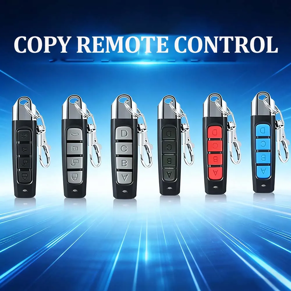 433MHZ Wireless Remote Control Garage Door Opener Copy Duplicator Clone Learning Rolling Code Car Key for Security