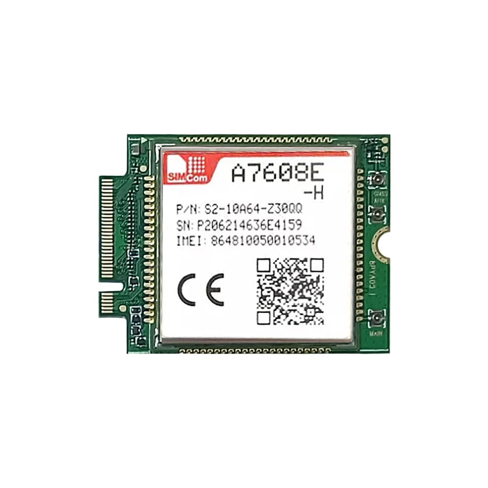 

SIMCOM A7608E-H M.2 4G Module LCC+LGA GPRS GSM LTE Cat4 IoT Wireless Module Supports LTE-TDD/ LTE-FDD/HSPA+/GSM/GPRS/EDGE