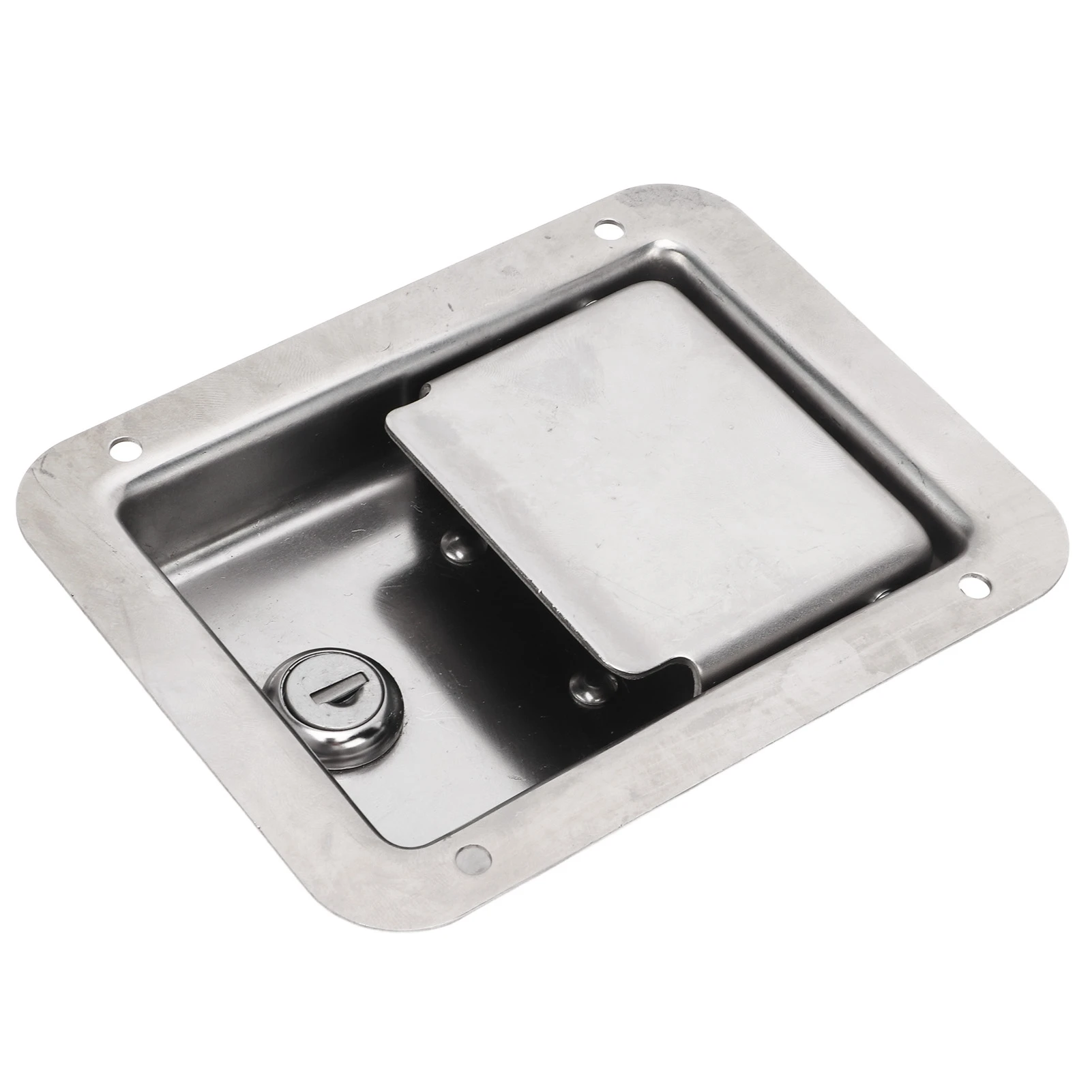 

Trailer Toolbox RV Handle Stainless Steel Toolbox Lock RV Handle Paddle Lock with 2 Keys for Trailer Truck