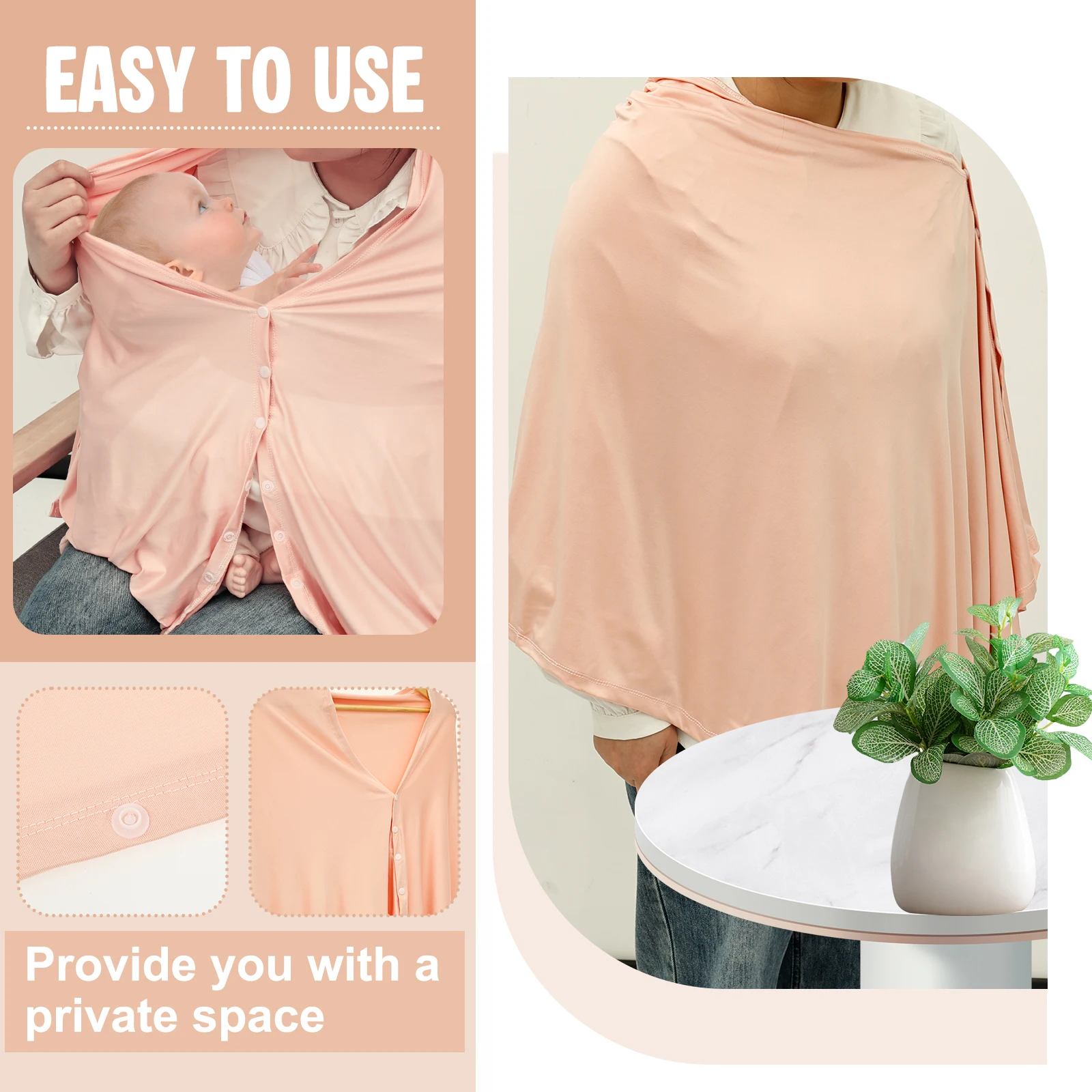 تنفس الرضاعة الطبيعية غطاء تغذية الطفل التمريض يغطي قابل للتعديل التمريض المئزر في الهواء الطلق غطاء الخصوصية الأم التمريض القماش