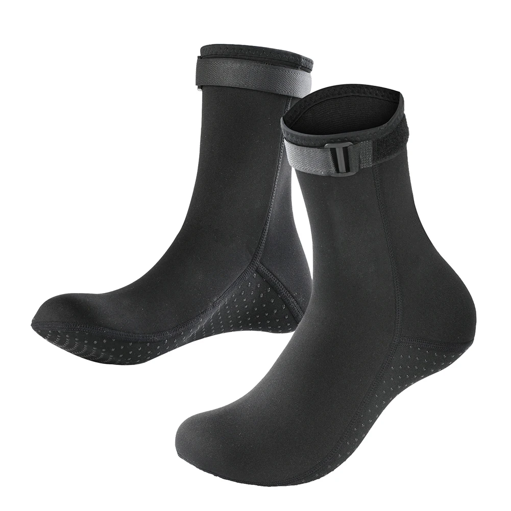 Calzini corti da muta da 3 mm Calzini invernali caldi unisex per lo snorkeling Pesca subacquea Calzini antiscivolo in neoprene indossabili leggeri per lo sport acquatici