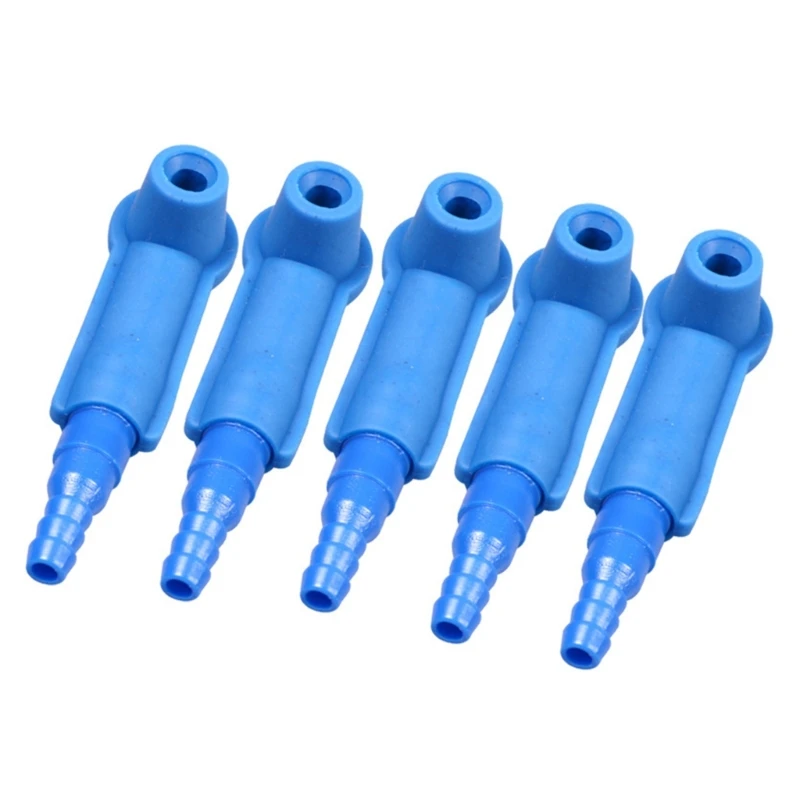 5Pcs Oil Pumping Pipe Car Brake System Fluid Connector Oil Drained Quick Exchange Tool Oil Filling Equipment