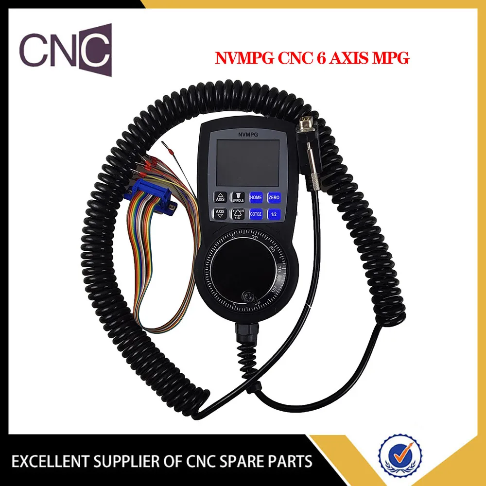 NVMPG CNC 6 Axis MPG Manual Pulse Generator with Handwheel & LCD Mach3 (Only use our company, V2 version NVUM, NVEM