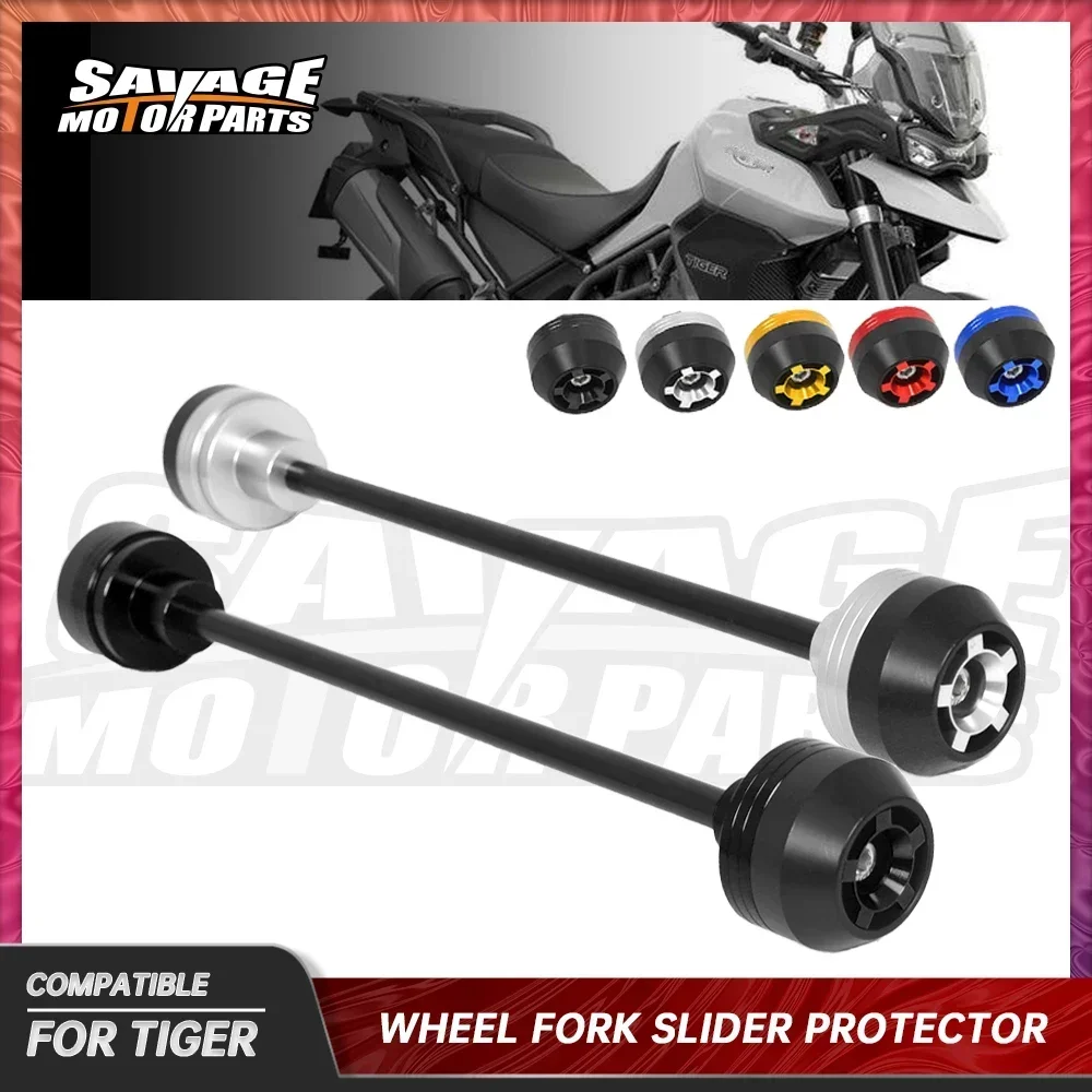 

For TIGER 900 Rally/GT 2020 2021 Front Rear Wheel Axle Fork Crash Slider Protector Motorcycle Accessories Pads Protect Motocross