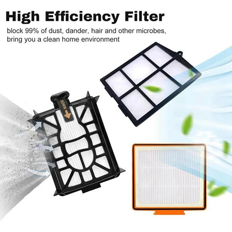 Untuk Shark RV2820ZE AV2820AE AV2800ZE RV2820YE AV2820S AV282BVEUS Vakum Sikat Sisi Utama Busa Filter Utama Bantalan Pel