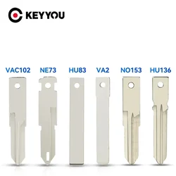 KEYYOU 20PCS Repalce Car Key Blade For Renault Logan Kangoo Duster Clio Twingo Modus Master Primastar Dacia