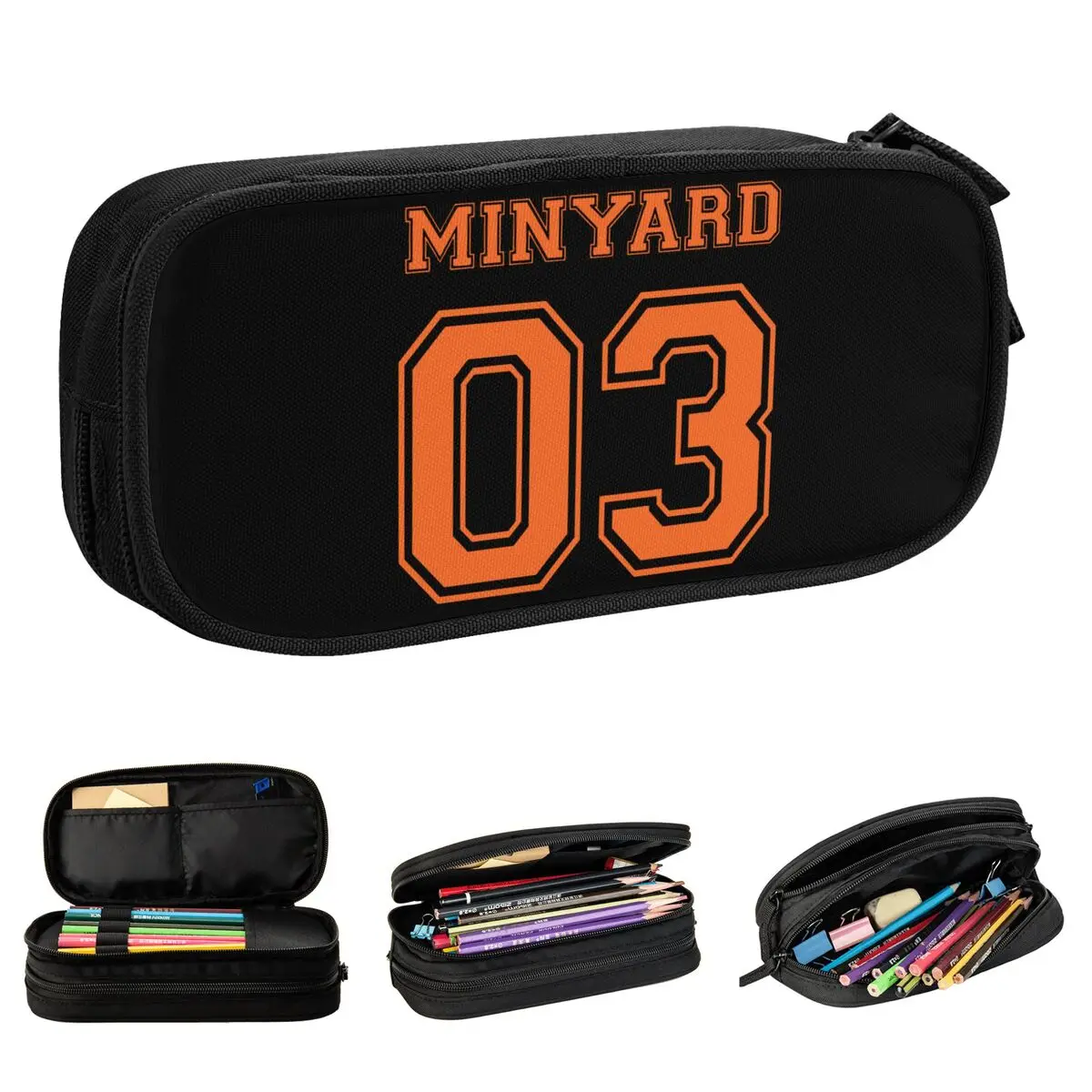 The Foxhole Court Minyard 03 Orange Pencil Case All For the Game Pencilcases Pen Box for Girl Boy Big Capacity Pencil Bags