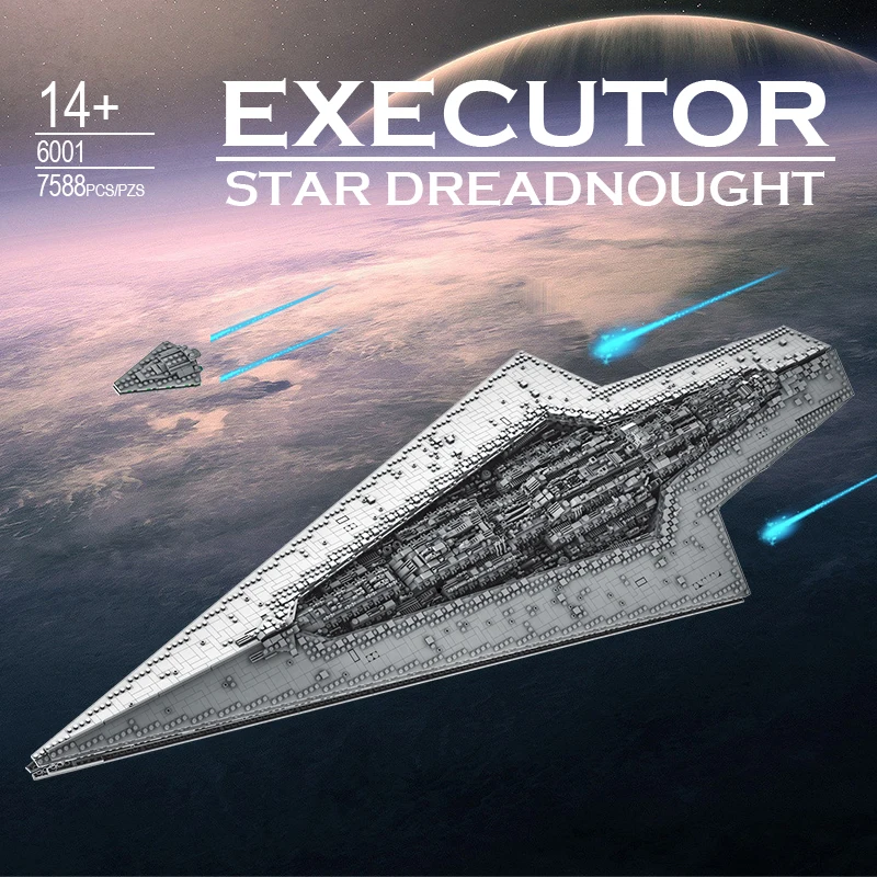 

6001 Executor Class Star Dreadnought Building Set, Space Wars Toys for Kids & Adults, Ideal Christmas Gifts