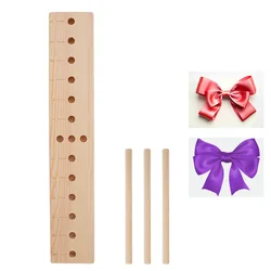 Christmas And New Year Bows Decorative Wreath Knitter Wooden Shelving Wooden Ribbon Bow Maker