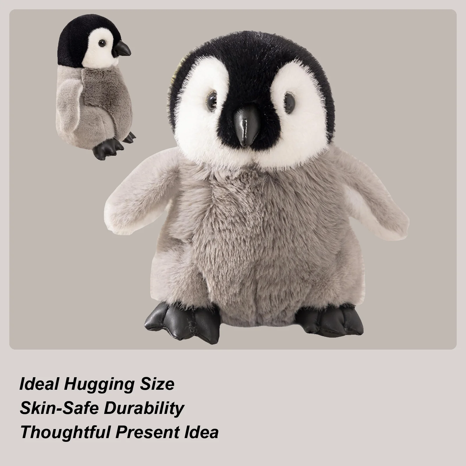 

Stuffed Penguin Doll Adorable Huggable Stuffed Animal Doll Realistic Plush Penguin Model For Women Kid Boys Girls Teens Adults