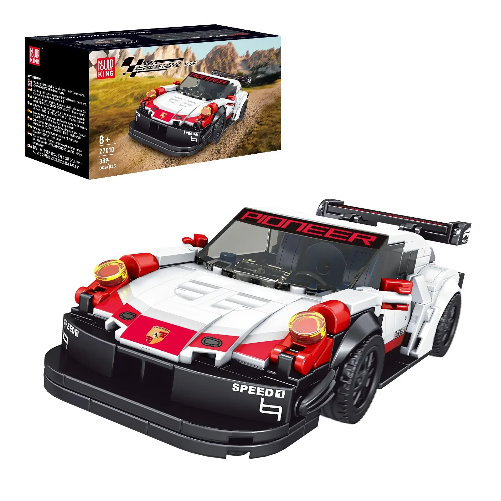 

Mould King 27010S 389pcs DIY Assembly Car Model Building Blocks Toy with Display Box