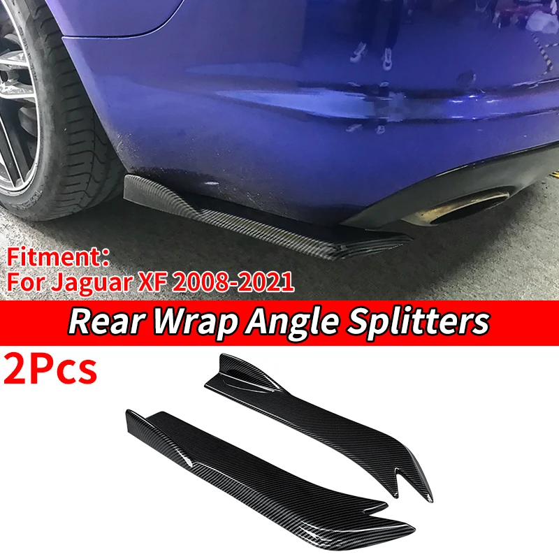 

Car Rear Bumper Diffuser Lip Wrap Angle Splitters ABS For Jaguar XF 2008-2021 Boot Spoiler Plate Chin Splitter Bracket Body Kit