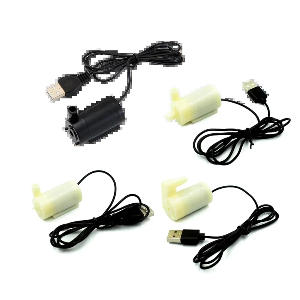 DC3-6V USB منخفضة الضوضاء فرش السيارات Pump120L/H مضخة مياه غاطسة صغيرة صغيرة لتقوم بها بنفسك عدة