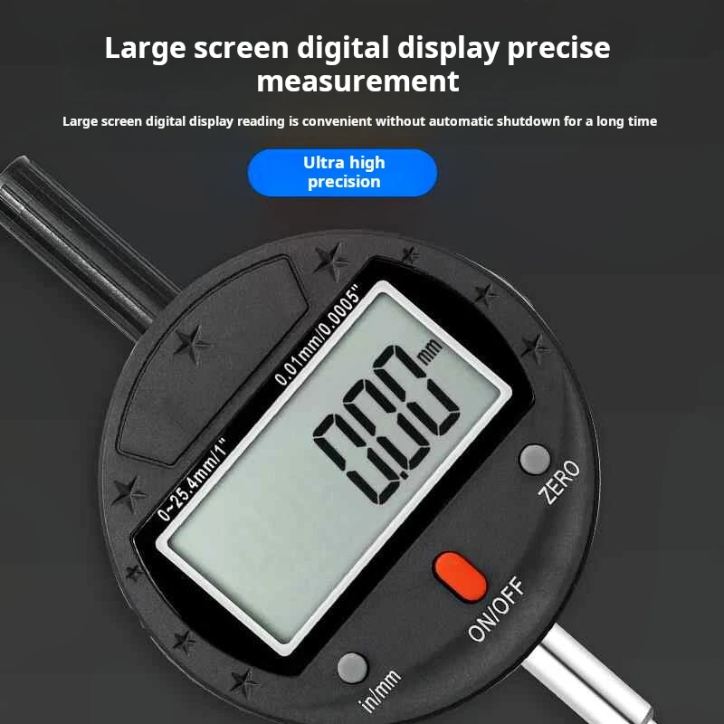 0-12.7 مللي متر/0.5 "0-25.4 مللي متر/1" مقياس المدى مؤشر الاتصال الرقمي أداة الدقة 0.01 مللي متر/0.0005 "0.0001 مللي متر/0.00005" أدوات الاختبار #2