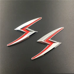 1Pcs 3D Metal S Lightning Logo Emblem Badge Rear Trunk Decal Front Grille Chrome Stickers For S15 S14 S13 S12 S110 Accessories