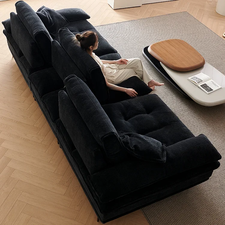 -Wholesale of New Products Technology Fabric Luxury Sofa Living Room Designer Sofas Set Leather Down Wide Deep Sitting