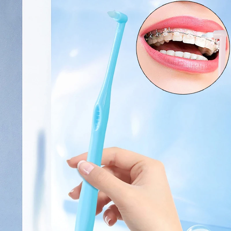 Orthodontic Toothbrush Pointed Head Soft Hair Correction Clean Teeth Gap Floss Oral Hygiene Teeth Braces Oral Hygiene Care