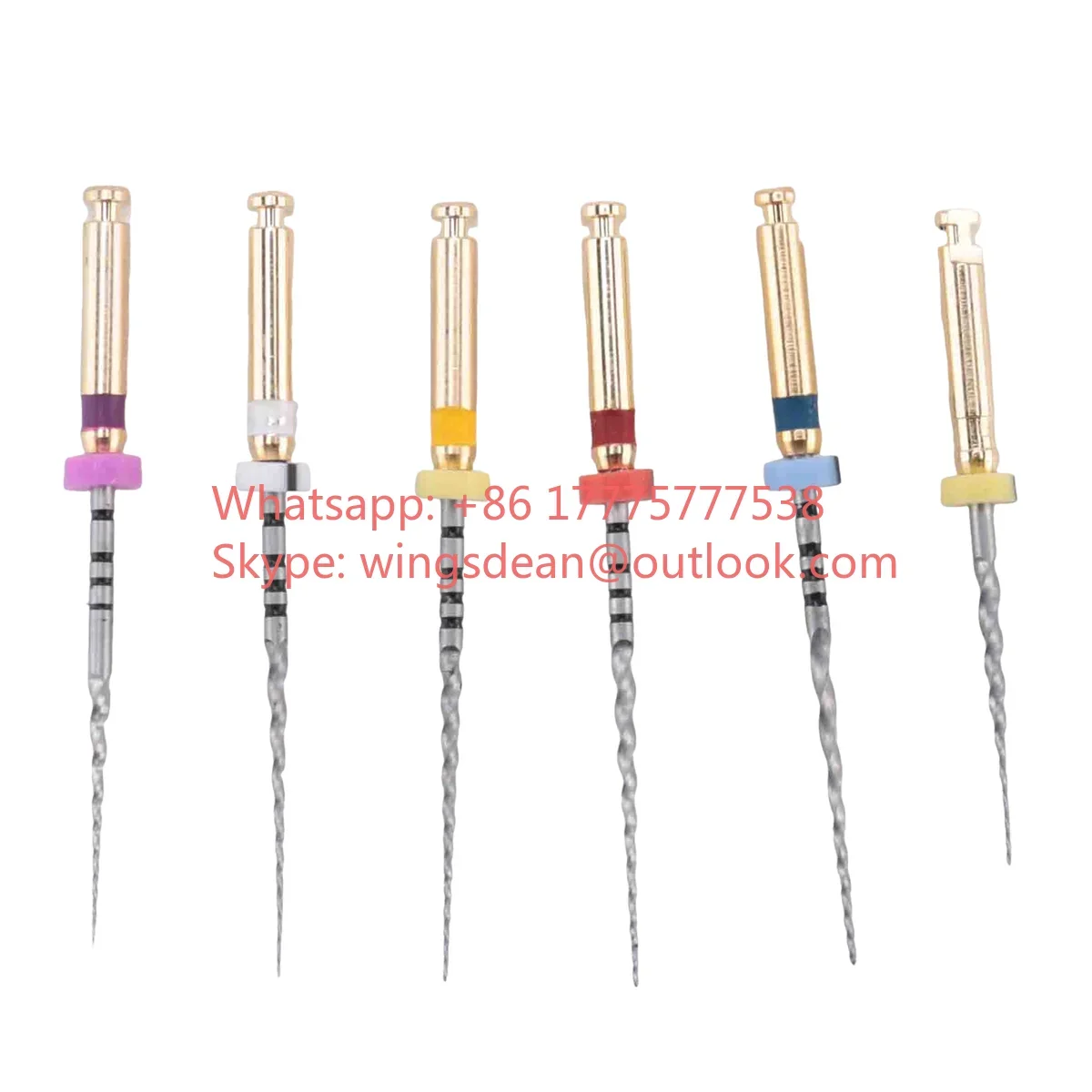 

X-Pro Gold Protaper NITI Rotary Files, 6PCS Endo Controlled Memory Files (Assorted 25MM)