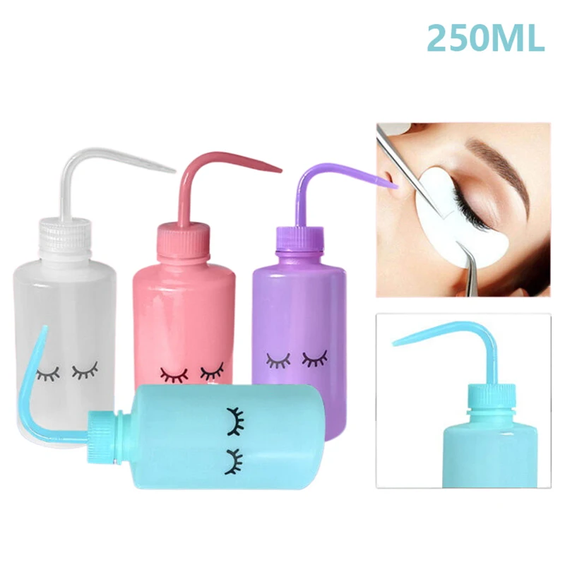 250ml Water Squirt Bottle Safety Rinse Watering Tools Plastic Squeeze Washing For Eyelash Extension Tattoo