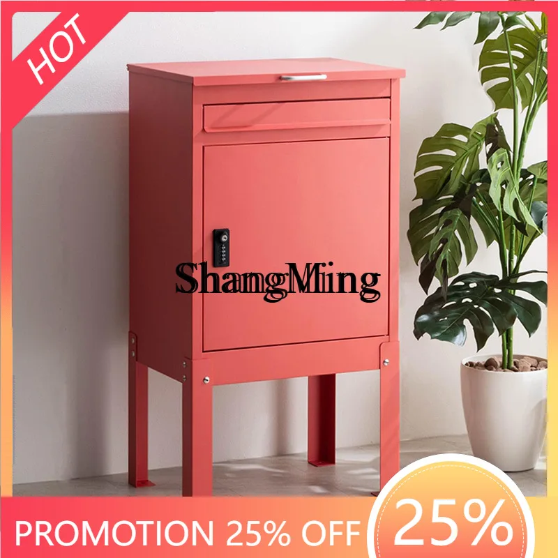 

ZYY exquisite large capacity mailbox high standing foot mailbox anti-theft combination lock placed outdoor all-steel file box