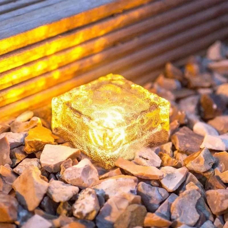 LED Outdoor Ice Cube Forma Solar Lawn Luz, impermeável, jardim exterior, boa venda