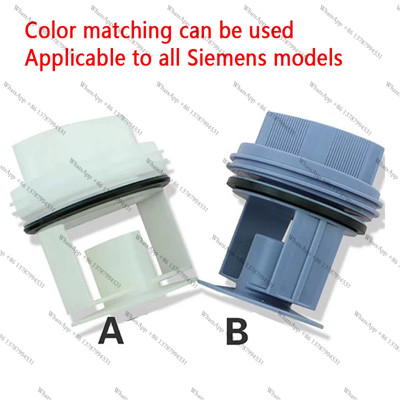 Universal Drain Pump Filter & Drain Plug  Front Loading Washing Machine Port Cover Strainer  Piston Assemb