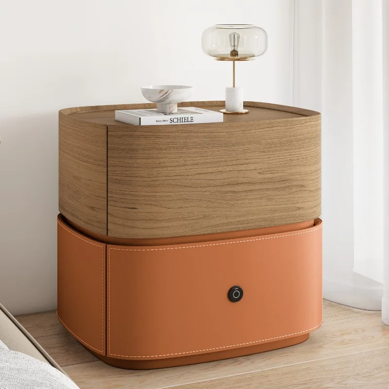 Organizer Mobile Nightstand Bedroom Coffee Cabinets Storage Luxury Drawers Wood Bedside Table Modern Muebles Hotel Furniture
