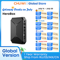 CHUWI Herobox Mini PC Intel N100 UHD Graphics for 12th Gen Windows 11 8GB RAM 256G SSD Wifi 6 Bluetooth 5.2 Wtih VAG Port