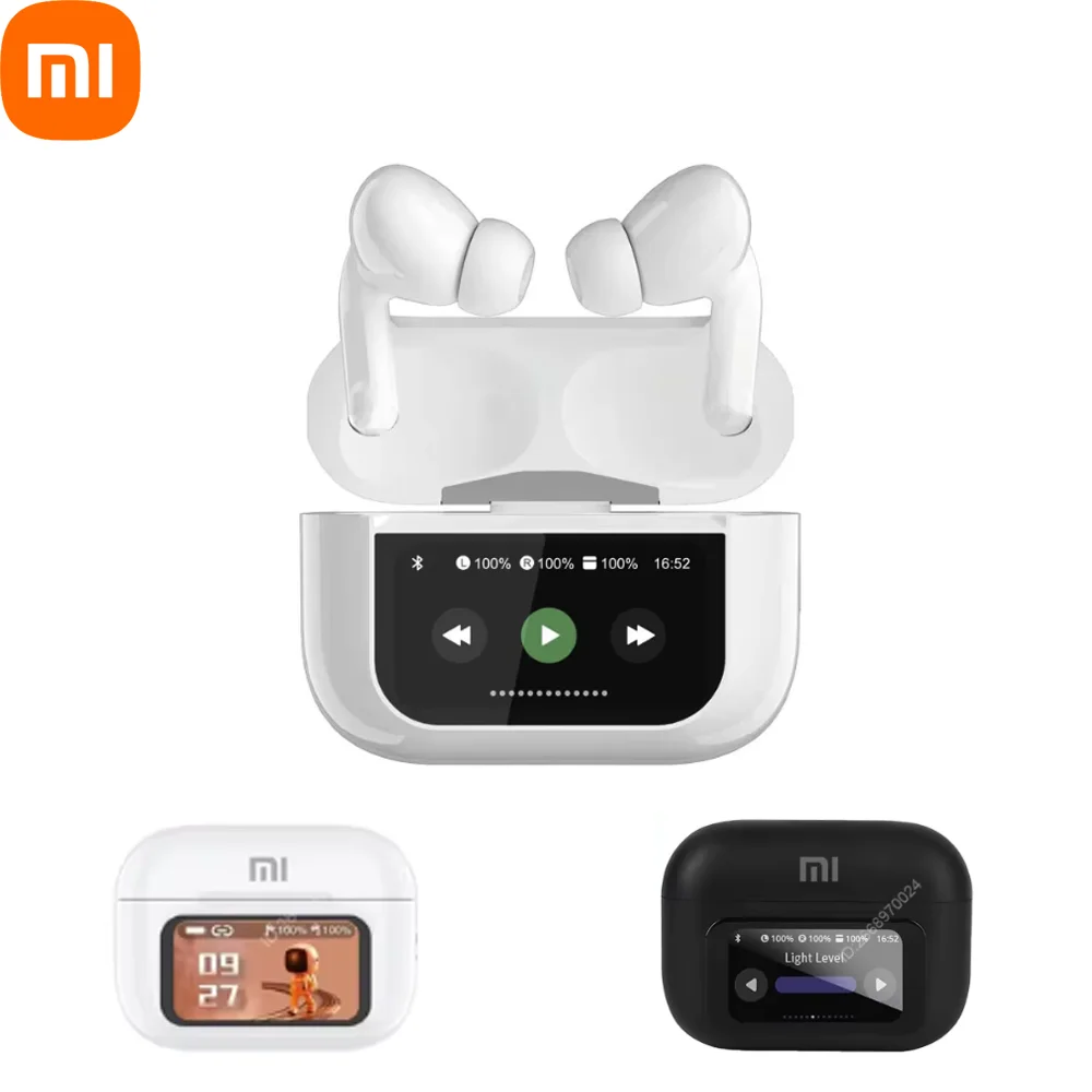 Xiaomi Bluetooth Headset Wireless Noise Cancelling Headphones TWS Sports A9 Pro Earbuds Touch Screen Control Gaming Headphones