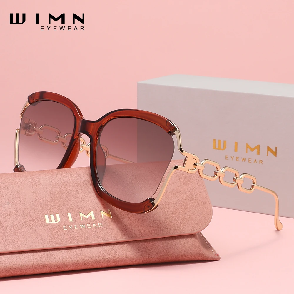 نظارات شمسية من خليط معدني بتصميم العلامة التجارية الفاخرة من WIMN للسيدات لقضاء العطلات، نظارات رائعة UV400 عالية الجودة