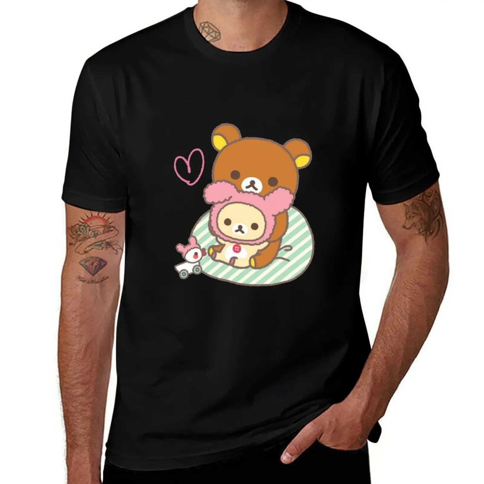 

Cute rilakkuma and korilakkuma T-Shirt T-shirts man affliction shirts baggy shirts tshirts personalised mens cotton t shirts