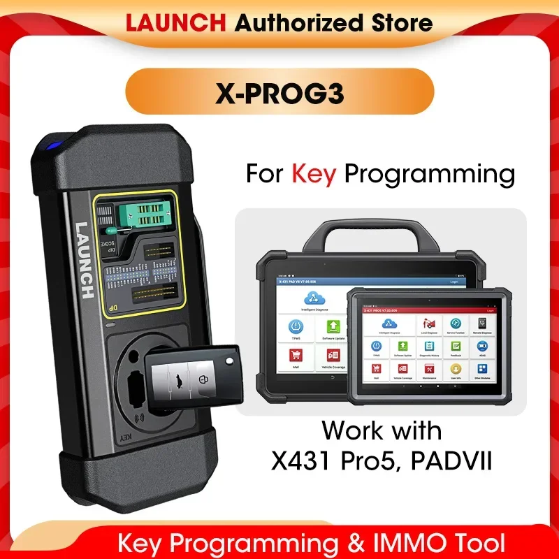 LAUNCH X431 X-PROG 3 Car Key Programmer Obd2 Scanner XPROG3 Immobilizer Smart Keys Remote X Prog3 For Launch Pro X431 V PLUS