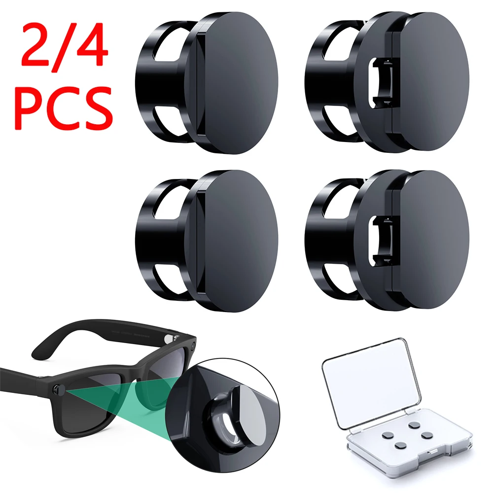 2/4PCS LED Light Blocker Cover with Meta Display LED Light Dimming Blocker LED Lights Protection Covers for AI Smart Glasses