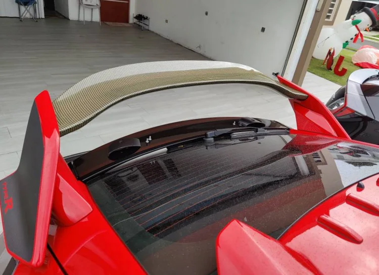

Suitable For Honda FK8 Civic Type R Carbon Fiber Modified Varis Tail Medium Plate, Rear Spoiler Fixed Wind Wing